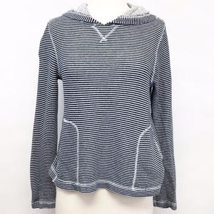 j. crew | stripe french terry hoodie sweatshirt